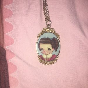 Melanie Martinez portrait necklace